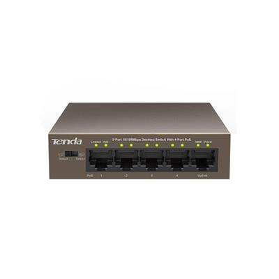 5-port 10/100Mbps + 4-port PoE Switch TENDA TEF1105P